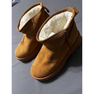 Shibever Women’s Mini Boot Suede Size 9-9.5